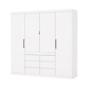 Imagem de Guarda Roupa Imperio 6 Gavetas Sem Espelho Carioca Moveis Branco