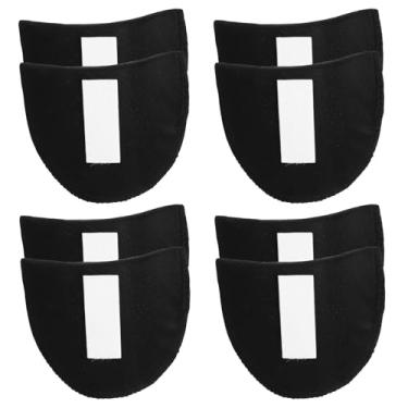 Imagem de GDFYMI 4 pares de almofadas de espuma de esponja preta sem costura de fantasia ombreiras para roupas femininas com fita mágica