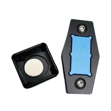 Imagem de UGPLM Porta-giz para bilhar, caixa de giz prática e conveniente, recipiente profissional para acessórios de sinuca, com clipe fixo, para adultos, Preto