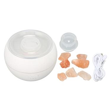 Imagem de Difusor de de chama Luz noturna colorida Umidificador atomizador de chama ultrassônica de alta frequência Difusor de óleo essencial para home office Yoga Sono ABS PP 360ml