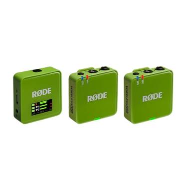 Imagem de RØDE Wireless GO (Geração 3) – Microfone sem fio compacto – Áudio impecável, gravação flutuante de 32 bits, controle automático de nível, para telefones, câmeras e computadores (verde)