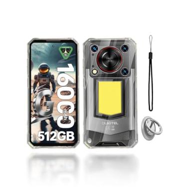 Imagem de KONXISA Capa para OUKITEL WP56 5G, capa de telefone com fivelas e cordões, capa protetora de material TPU premium, capa protetora resistente a arranhões e quedas, transparente