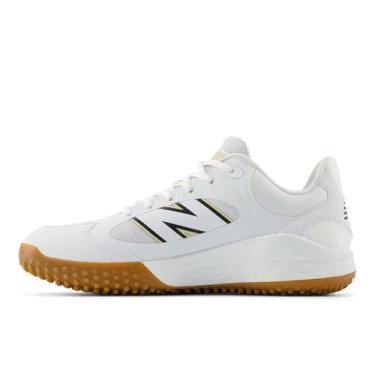 Imagem de New Balance Tênis de beisebol masculino Fresh Foam 3000 V7 Turf-Trainer, Branco/preto, 12.5