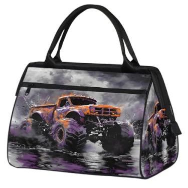 Imagem de Bolsa pequena para o fim de semana, feminina, masculina, rosa, vermelha, dobrável, bolsa esportiva leve para academia, Cor: 10, 15.2*8.3*11.6 inch, Moderno