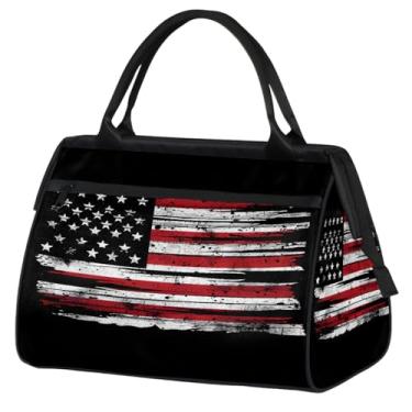 Imagem de Bolsa pequena para o fim de semana para mulheres e homens, design de autismo, bolsa de viagem dobrável, Cor: 56 cm, 15.2*8.3*11.6 inch, Moderno