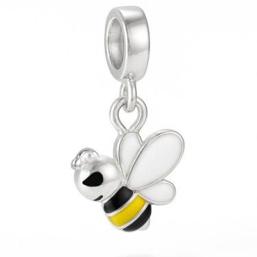 Imagem de Berloque Charms Abelha Abelhinha Prata Original Delicado - Lojas La+Ny