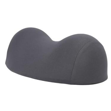 Imagem de Hilitand Travesseiro de Pescoço, Travesseiro Ergonômico de Apoio de Pescoço de Espuma de Memória Com Design de Com Capa Removível, para Dormir, Viagens, Relaxamento de Escritório (cinza escuro)