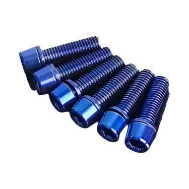 Imagem de Parafusos De Guidão De Bicicleta M5x18mm 6/8pcs Aço Liga Chave Allen D