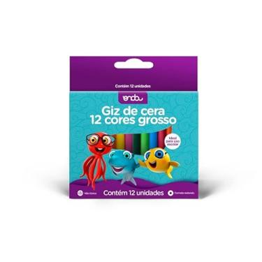 Imagem de GIZ DE CERA 12 CORES GROSSO -1812027