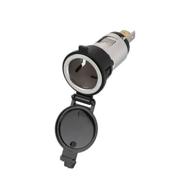 Imagem de Generic Soquete de Isqueiro para Motocicleta de Carro Com Tampa à Prova D'água, Controle de Qualidade Profissional, Acendendo Cigarros Diretamente, Instalação Em Veículo Barco Campista de 12-24V