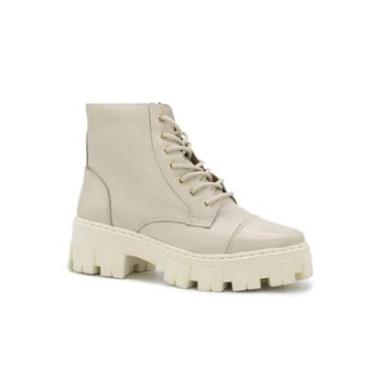 Imagem de Coturno Feminino Tradicional Couro Solado Tratorado Moderno-Feminino