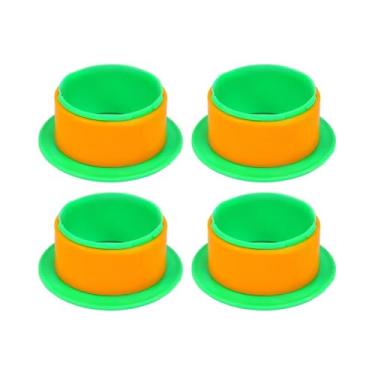 Imagem de KAIYUEMAOYI 4 Alças para Paletes, Compatíveis com Dispensador de Filme Stretch, Puxador de Filme E Alça para Filme Termoencolhível em Lojas, 76mm, Laranja Verde