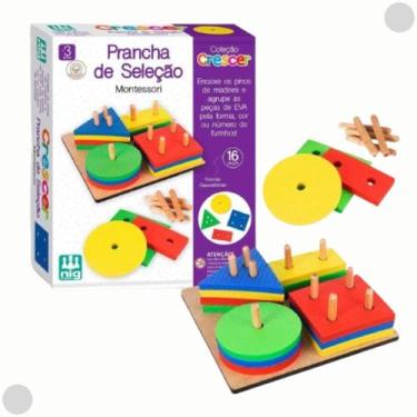 Imagem de Jogo De Madeira Infantil Crescer Prancha De Seleção 0460 - Nig