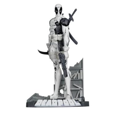 Imagem de McFarlane Brinquedos - Marvel Deadpool (Line Art) Colecionável em escala 1:10 com cena (Os Novos Mutantes #98) Etiqueta Dourada