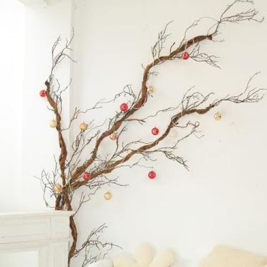 Imagem de Chifres de veado longos artificiais grandes dobráveis de 199 cm para artesanato, vinhas da selva, salgueiro, ramos de floresta, tronco de árvore, ornamentos de Natal, cornija de Halloween, decoração