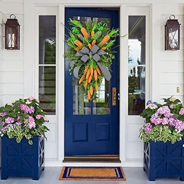 Imagem de Guirlanda De Planta Artificial, Decoração De Festival, Guirlanda Em Formato De Cenoura, Orações De Natal, Decoração De Natal, Enfeite Pendurado Para Famílias, Sala De Estar Ao Ar Livre