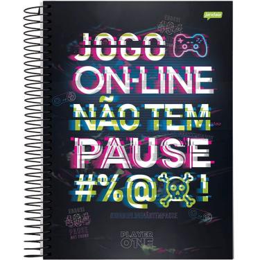 Imagem de Caderno Espiral Universitário Capa Dura 10 Matérias 160f Player 1 Jandaia Estampa 1