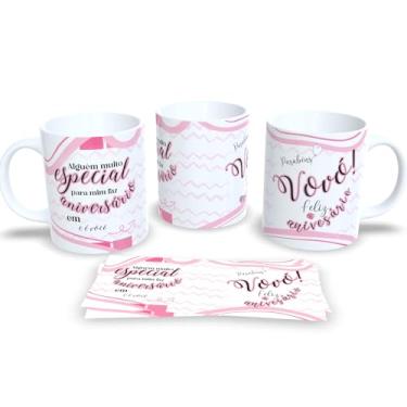 Imagem de Caneca Aniversário da Família Estampa Comemorativa Porcelana (Vovó)