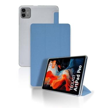 Imagem de Capa para tablet TECLAST ArtPadPro de 12,7 polegadas, capa de proteção para tablet NOUKAJU Tablet, suporte dobrável, função de suporte tripla, capa de proteção para TECLAST ArtPadPro 32.3 cm (azul)