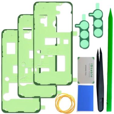 Imagem de iStable Capa traseira cola para Samsung Galaxy S25 Plus fita adesiva de substituição para tampa de bateria, kit de reparo de fita adesiva dupla face pré-fabricada SM-S936B/DS (3 peças)