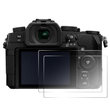 Imagem de 2 peças protetoras de tela compatíveis com câmera Panasonic Lumix G95 DC-G95MK, película de vidro temperado de dureza 9H, presente para entusiastas da câmera e criadores de conteúdo, impressão