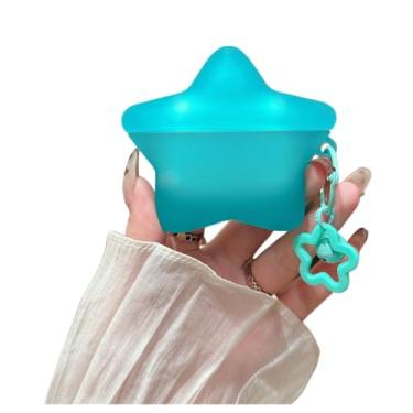 Imagem de GUAYQAT Capa de fone de ouvido para Airpods Pro 3, capa protetora de estrela de silicone fofa e divertida para Airpods Pro 3 para meninas e meninos (azul)