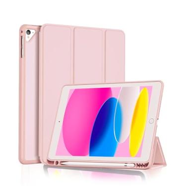 Imagem de Capa para iPad 9.7 Polegadas 6ª/5ª geração/Pro 9.7 / Air 2 / Air 1 com Suporte para Pencil Parte Traseira em TPU Macio função de ativação/desativação automática, Rosa