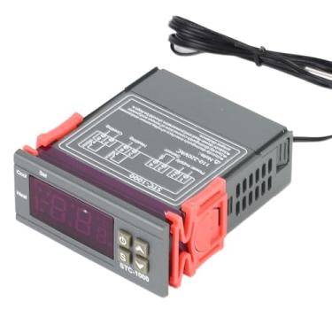 Imagem de LiebeWH Segurança e Material ABS, Termostato de Controle de Temperatura Sensor de Interruptor de Controlador de Temperatura Digital Fahrenheit Com Incubadora de Resfriamento de Aquecimento à Prova