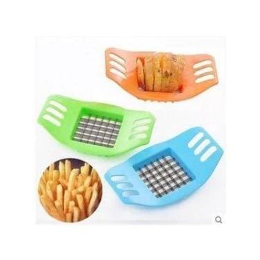 Imagem de 2 Unidades Fatiador de Batata Palito Cortador de Legumes Manual Utensílio Cozinha