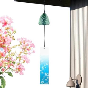 Imagem de Sino de de Ferro Fundido,Decoração de Pátio com Pinhas | Carillões Harmónicos Sinos - Para Jardim Cabana Estúdio Pátio Casamento Meditação Restaurante Ferias