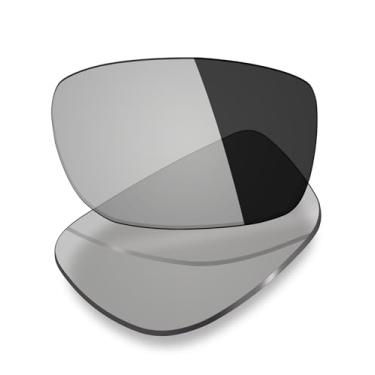 Imagem de Mryok Lentes de substituição UV400 para óculos de sol Oakley Taper OO4074, HD Polarized, proteção UV, resistente a impactos e ajuste perfeito - Cinza fotocromático anti luz azul