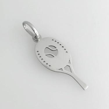 Imagem de Pingente de Aço Raquete Beach Tennis Ball 21x10mm