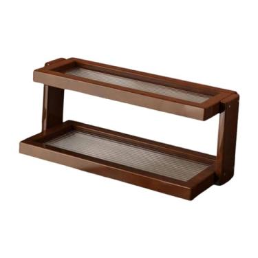 Imagem de Baoblaze Organizador de Canecas de Café com Prateleira Independente, Prateleira Moderna para Exibição de Condimentos, Maquiagem e Estatuetas - Ideal para, Acrílico 42x14x17cm
