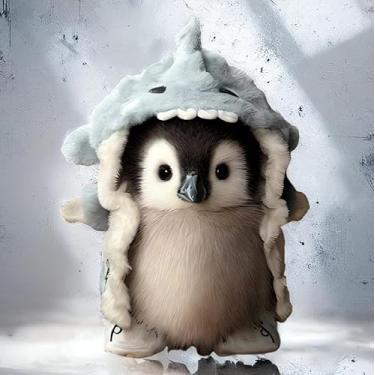 Imagem de Decoração de pinguim de pelúcia super realista 2025 Novo pinguim real presentes interativos estatuetas de pinguim macio fofo animal vivo pinguim coisas animais de estimação bonecos de pelúcia (1 peça)