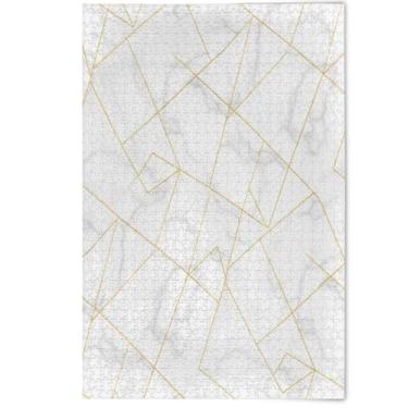 Imagem de Quebra-cabeça 1000 peças adultos estampa animal textura mármore branco fino paisagem cena quebra-cabeças presentes engraçados jogos tecnológicos, 1000 peças, 75 x 50 cm
