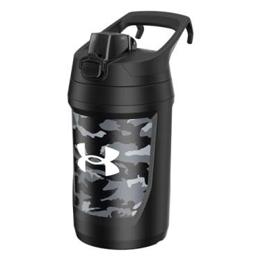 Imagem de Under Armour Garrafas de água isoladas de 946 ml – Jarro de água esportivo com gancho de cerca, resistente a vazamentos para beisebol, futebol e muito mais, isolamento de 946 ml, floresta negra