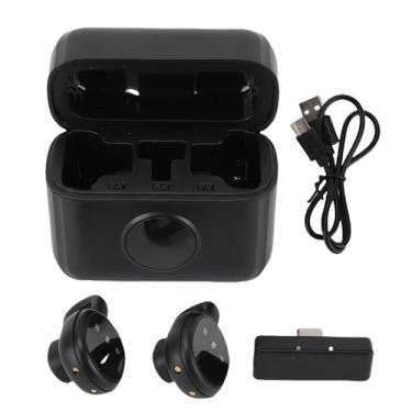 Imagem de Jiawu Microfones de Lapela Sem Fio, Mini Microfone Com Cancelamento de Ruído Com Estojo de Carregamento, Clipe para Palco, Gravação de Vídeo, Vlogging, Podcast, Entrevista