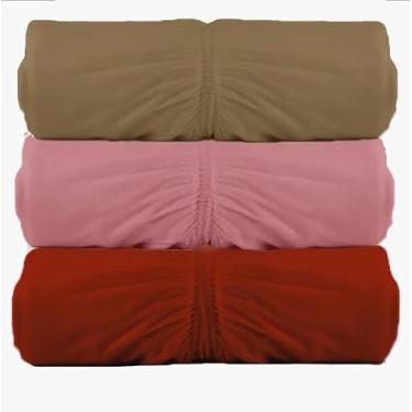 Imagem de Kit 3 Lençóis Malha Solteiro com Elastico Vivaldi - Fio 30/1 Penteado - 100% Algodao (Kit 5)