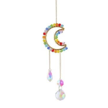 Imagem de Dreamcatcher Design Sino de Vento Lua para Varanda Quarto e Estudo Decorativo Pendurado