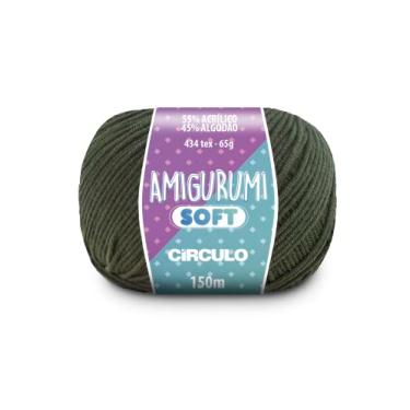 Imagem de Fio Amigurumi Soft Círculo 150m Acrílico Algodão Macio Crochê Tricô Artesanato Versátil (5442 - NATUREZA)