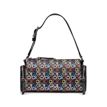 Imagem de Calvin Klein Bolsa de ombro organizacional Camryn, Preto Multi, One Size