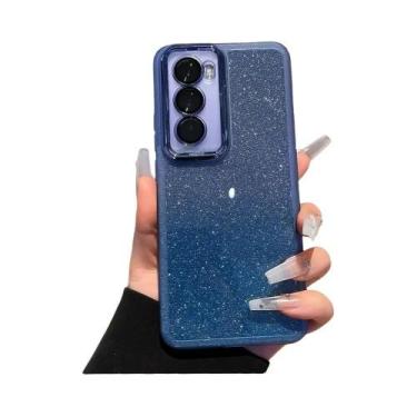 Imagem de Capa De Silicone Com Suporte Para Anel Brilhante Para Infinix HOT 60 p