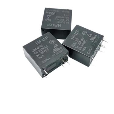 Imagem de HF42F-024-2HS HF42F-012-2HS HF42F-005-2HS 6Pin 250VAC Relay Relay 5V 12V 24VDC HF42F-005-2HS HF42F-012-2HS HF42F-024-2HS 5Pcs(HF42F-012-2HS)