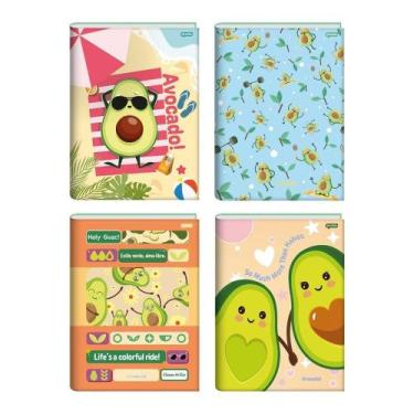 Imagem de Caderno Costurado Jandaia Universitário Capa Dura Avocado 80 Folhas - 