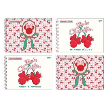 Imagem de Caderno Cartografia Jandaia Espiral Capa Dura Minnie Arts 80 Folhas - 