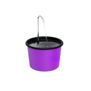 Imagem de Fonte Bebedouro para Cães e Gatos de 1.5 Litros com Torneira Inox(Roxo)