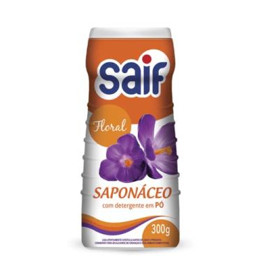 Imagem de Saif Saponáceo Em Pó Floral 300G Higienizador Detergente Em Pó Perfumado Laranja Mais Brilho À Sua Casa