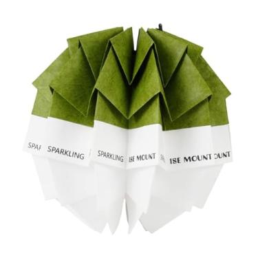 Imagem de Baoblaze Abajur de papel Abajur dobrável Acessórios portáteis Artesanato Camping Abajur Lanterna Capa para Mochila Ao Ar Livre