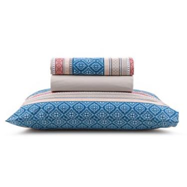 Imagem de Jogo de lençol micro percal santista 3 pçs queen delfo