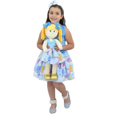 Imagem de Tal Menina Tal Boneca - Vestido Ursinhos Carinhosos - Moderna Meninas,